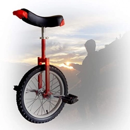 YQG Fahrräder YQG Trainer Einrad, 16 / 18 / 20 / 24 Zoll Freestyle Einrad H?henverstellbar Skidproof Mountain Tire Für Anf?nger Kinder Erwachsene (Color : Red, Size : 20 inch)