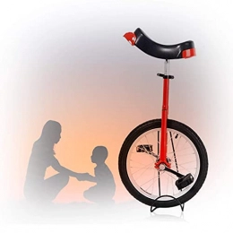 YQG Fahrräder YQG Trainer Einrad, Unisex 16 / 18 / 20 / 24 Zoll Rad Einrad Mit Alufelge Konturierter Ergonomischer Sattel Für Kinder Erwachsene (Color : Red, Size : 16 inch)