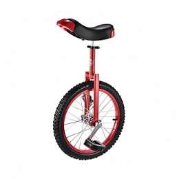 ywewsq Fahrräder ywewsq 18"(46cm) Rad-Einrad für Erwachsene / große Kinder, Outdoor-Junge-Mädchen-Anfänger, Aluminiumlegierungsfelge und Manganstahl (Farbe: Rot)