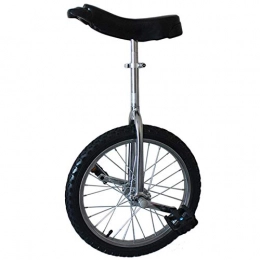 ywewsq Fahrräder ywewsq 20 Zoll Classic Chrome / Black Einrad, verstellbares Outdoor-Einrad mit leichtem Aluminiumrahmen für Erwachsene / große Kinder / Mama / Papa, bestes Geburtstagsgeschenk (Color : Silver, Size : 20 in