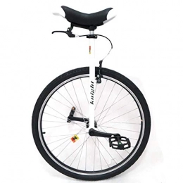 ywewsq Fahrräder ywewsq Extra großes 28 Zoll Einrad für Erwachsene für große Menschen mit Einer Körpergröße von 160-195 cm (63"-77"), weiß, robuster Stahlrahmen und Alufelge (Color : White, Size : 28 inch)