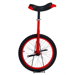 YYLL Fahrräder YYLL 18 Zoll Einrad mit Aluminium-Felge Rad-Trainer mit Rot Einräder Stehen fit Menschen Höhe von 140-150cm (Color : Red, Size : 18Inch)