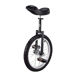 YYLL Fahrräder YYLL 18-Zoll-Rad Einrad mit Felge Reifen, Einstellbarer Außen Einrad for Sport Fitness Übung, Schwarz (Color : Black, Size : 18Inch)