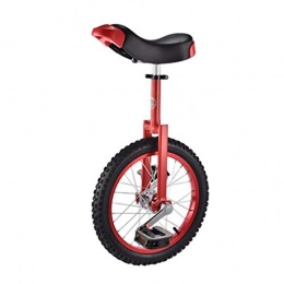 YYLL Fahrräder YYLL Einräder for Erwachsene 16 Zoll Standard-Flachschulter Gabelstapler Rad Trainer mit Einrad Farbige Reifen Stehen (Color : Red, Size : 16inch)