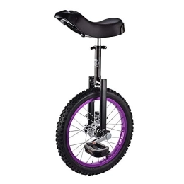 ZLI Einräder ZLI Einrad 16 Inch Rad Einrad für Anfänger / Männliche Teenager / Studenten, Draussen Balance Radfahren mit Verstellbarem Sitz, Geeignet für Eine Höhe Von 120-155cm (Color : Purple)