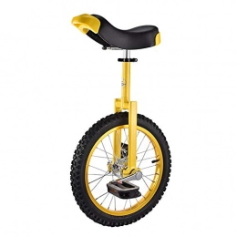 ZLI Einräder ZLI Einrad 16 Inch Rad Einrad für Anfänger / Männliche Teenager / Studenten, Draussen Balance Radfahren mit Verstellbarem Sitz, Geeignet für Eine Höhe Von 120-155cm (Color : Yellow)