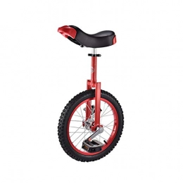ZLSP Einräder ZLSP 16"Zoll Outdoor Unicycle Gerksfester Unicycle Uni-Zyklus für Erwachsene Kinder, EIN Radfahrrad für Jugendliche Mädchen-Reiter, Geschenk (Color : Red)