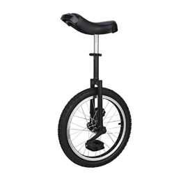 ZSH-dlc Fahrräder ZSH-dlc Einrad 16 Zoll Single Round Kinder Erwachsene Höhenverstellbar Balance Radfahren Übung Schwarz