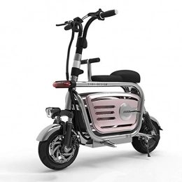 CYC Fahrräder 11 Zoll E-Bike Elektrofahrrad City E-Bike mit Lithium-akku (48 V 15ah) 400 W Motor 35 Km / H Elektrisches Fahrrad Geeignet für Den Städtischen Pendelverkehr H, Rosa