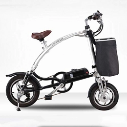 CYC Fahrräder 12 Zoll City Faltbares E-Bike Elektrofahrrad Mit 240w Motor mit 36v 5.8ah 25 Km / H Kann 150 Kg Tragen 3 Modi Mountainbike Geeignet für Den Städtischen Pendelverkehr Usw, Weiß