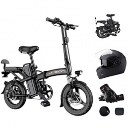 L-LIPENG Fahrräder 14 zoll City E-Bike mit , 350w Motor, mit 48v Abnehmbarer Lithium Akku, Scheibenbremsen, drei Arbeitsmodi Leichtes, Faltbares Elektrofahrrad, Leicht zu Lagernde, Geschwindigkeit Max 25 Km / h, 35ah 250km