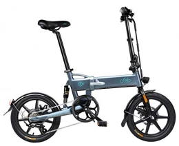 Generic Fahrräder 16-Zoll Electric Bike Mountain Folding Bike 6-Speed Shift (Dunkelgrau)