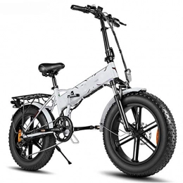 RECORDARME Fahrräder 20 * 4.0inch Faltbares, Leistungsstarkes Elektrofahrrad, 500w 48v 12.5a Batterie Mountainbike Radfahren Snowbike, für Unterhaltung für Erwachsene Und Jugendliche