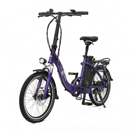 XBN Elektrofahrräder 20" E-Bike mit 10Ah Akku 250W Hinterradmotor, 7-Gang-Getriebe Elektrofahrrad Pedelec für Erwachsene (Lila)