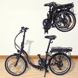 HUOJIANTOU Fahrräder 20' klappbares E-BikeI Faltfahrrad E-Citybike Wayfarer E-Bike Quick-Fold-System 7-Gang-Getriebe EU-konform Klapprad 10Ah Batterie 250 W Motor Reichweite bis 45 km
