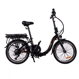 HUOJIANTOU Fahrräder 20' klappbares E-BikeI Faltfahrrad E-Citybike Wayfarer E-Bike Quick-Fold-System Shimano 7 Gang-Schaltung EU-konform Klapprad 10V 250WH ausziehbarer Baterrie
