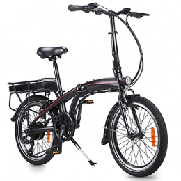 CDSZ Elektrofahrräder 20 Zoll Faltrad Klapprad E-Bike, für Männer und Frauen, Faltrad Klapprad City Bike, 7 Gang Klappräder, DASS die maximale Gewichtskapazität 120 kg beträgt
