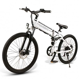 Festnight Fahrräder 26 E-Bike Zoll zusammenklappbares Elektrofahrrad Power Assist Elektrofahrrad Speichen Felgenroller Moped Bike 48V 500W Motor