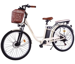 XQIDa durable Elektrofahrräder 26-Zoll-E-Bike, elektrisches City-Pendlerfahrrad / Elektrofahrräder für Erwachsene / E-Bike mit fetten Reifen, Shimano 7 Gänge / 250 W / Motor 48V, 13 Ah, maximale Reichweite bis zu 80–90 km(1Stück)