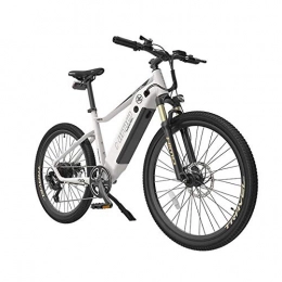 LJLYL Elektrofahrräder 26-Zoll-Elektro-Mountainbike für Erwachsene Mit 48-V-10-Ah-Lithium-Ionen-Batterie / 250-W-Gleichstrommotor, Shimano 7S-System mit variabler Geschwindigkeit und Rahmen aus Aluminiumlegierung, Weiß