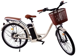 XQIDa durable Elektrofahrräder 26-Zoll-Elektro-Stadtfahrrad / Pendler-Elektrofahrrad für Erwachsene / Shimano 7-Gang / 250 W / Motor 48 V, 13 Ah, maximale Reichweite bis zu 80–90 km / CE-Zertifizierung gemäß EU-Standards (1 Stück)