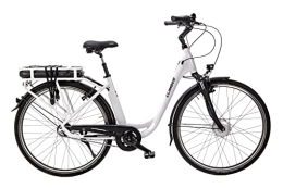 SPRICK Fahrräder 28 Zoll Damen City E Bike Elektro Fahrrad Shimano Nexus 7 Gang Continental Weiss