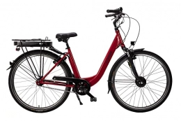 SPRICK Fahrräder 28 Zoll E-Bike Climber Elektro Fahrrad City Bike Shimano 7 Gang 36V 13Ah weinrot