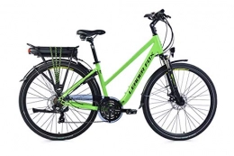 Unbekannt Fahrräder 28 Zoll Leader Fox Elektro Trekking Fahrrad E Bike Pedelec 36V / 576 Wh Scheibenbremse grün Rh 42cm