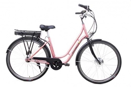 SAXONETTE Fahrräder 28 Zoll Saxonette Fashion Plus Elektro Fahrrad E Bike Pedelec Shimano 7 Gang 36 V Rose