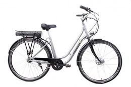 SAXONETTE Fahrräder 28 Zoll Saxonette Fashion Plus Elektro Fahrrad E Bike Pedelec Shimano 7 Gang 36 V Silber