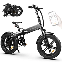 A Dece Oasis Elektrofahrräder A Dece Oasis ADO Elektrofahrrad Faltbares Mountainbike, 20''*4.0 Fat Tire E-Bike mit Drehmomentsensor, 14, 5-Ah-Akku, 7-Gang-Getriebe, IPX7 IPS-Farbdisplay, ADO EBIKE-App-Steuerung-Black