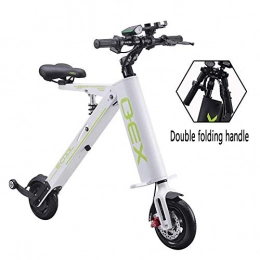 AA-folding electric bicycle Fahrräder AA-folding electric bicycle ZDDOZXC Mini Faltendes Elektroauto-Erwachsen-Lithium-Batterie-Fahrrad Zwei-Rad Tragbare Reise-Batterie-Auto LED