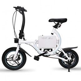 ABYYLH Fahrräder ABYYLH Elektrofahrrad Klappbar Herren / Damen Faltbar E-Bike Roller Adult E-Faltrad, White