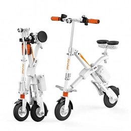 ACC Fahrräder ACC Zusammenklappbares Elektrofahrrad, stilvoller, intelligenter, tragbarer Roller mit Beleuchtung - Wei