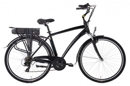 Adore Alu City Herren Pedelec Versailles E-Bike 250 Watt Li-Ion 36V/10, 4 Ah 7 Gnge Fahrrad schwarz 28 Zoll