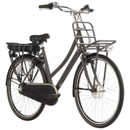Adore Elektrofahrräder Adore Alu E-Citybike Damen Hollandia Carry on 28'' E-Bike grau 250 Watt Li-Ion 36V / 13 Ah 3 Gänge