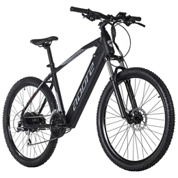 Adore Fahrräder Adore Alu E-MTB Hardtail 27, 5' Raccoon E-Bike Schwarz 250 Watt Li-Ion 36V / 14 Ah / 504 Wh 24 Gänge