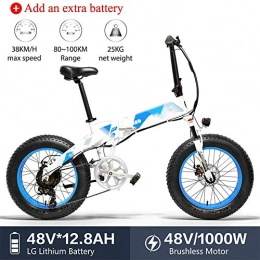 AFF Elektrofahrräder AFF 20 x 4, 0 Zoll Fat Tire E-Bike Faltbares Mountainbike mit HD LCD Display Instrument für Mountainbike Snow Bike