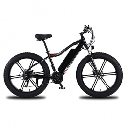 AHIN Fahrräder AHIN Elektrofahrrad, 26'' E-Bike, Aluminiumlegierungsrahmen, Mit Intelligenter Instrumententafel / LED-Leuchten / Wiederaufladbaren Rücklichtern, Geschwindigkeit 35 Km / H, Für Fahrradtraining, Schwarz