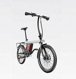 AISHFP Elektrofahrräder AISHFP Erwachsene 20 Zoll Intelligent elektrisches Fahrrad, 36V-Lithium-Batterie, 6-Gang-Stadt-elektrisches Fahrrad, mit LCD-Metern / Handy-Lade, Weiß, 7.5AH