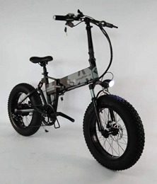 AISHFP Elektrofahrräder AISHFP Faltbares elektrisches Mountainbike für Erwachsene, Schnee-E-Bikes aus Aluminiumlegierung, 36-V-10-Ah-Lithiumbatterie für 7-Gang-Studenten-Elektrofahrrad, 20-Zoll-Räder
