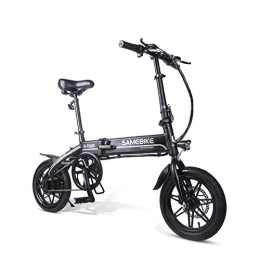 AJLDN Elektrofahrräder AJLDN E Bike 14 Zoll, Elektrofahrrad mit 36V Lithium-Batteri Elektrisches Fahrrad Elektro Mountainbike for Pendeln zur Arbeit und Outdoor Reisen (Color : Black)