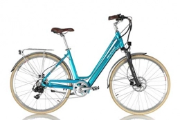 Allegro Elektrofahrräder Allegro Invisible City E-Bike Pedelec Elektrofahrrad Damen 28" 48 cm Hellblau Modell 2019