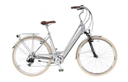 Allegro Fahrräder Allegro Invisible City Light E-Bike Damen 28 Zoll, City Elektrofahrrad, Pedelec E-Fahrrad, Silber