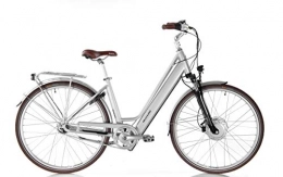 Allegro Elektrofahrräder Allegro Invisible City Plus E-Bike Damen 46cm 28 Zoll, City Elektrofahrrad, Pedelec E-Fahrrad, Silber