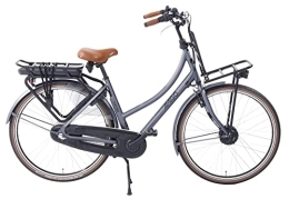 amiGO Fahrräder Amigo E-Strong T2 Elektrofahrrad - E-Bike für Damen - Damenfahrrad 28 Zoll - Hollandrad mit Shimano 3-Gang - Geeignet ab 170-175 cm - Grau