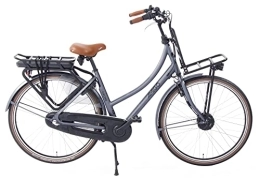 amiGO Elektrofahrräder Amigo E-Strong T3 Elektrofahrrad - E-Bike für Damen - Damenfahrrad 28 Zoll - Hollandrad mit Shimano 7-Gang - Geeignet ab 175-180 cm - Grau