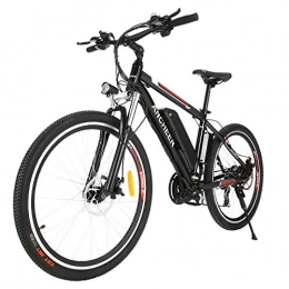 Ancheer Fahrräder ANCHEER E-Bike, E Mountainbike mit 12.5Ah Batterie und 250W Motor, Pedelec / Elektrofahrrad für eine Reichweite von 50-90km (Schwarz)