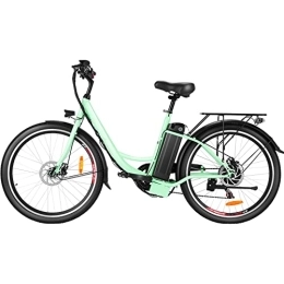 Ancheer Fahrräder ANCHEER E-Bike mit 15Ah Akku Reichweite 60-100km, 26 Zoll Elektrofahrrad für Erwachsene Damen und Herren, Tiefeinsteiger und Retro-Stadtrad (Grün)