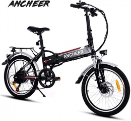 Ancheer Elektrofahrräder ANCHEER Elektrofahrrad e Bike, 25-50km / h Meilen Kilometerstand, 36V 8AH Akku 7 Gang Getriebe 20 Zoll